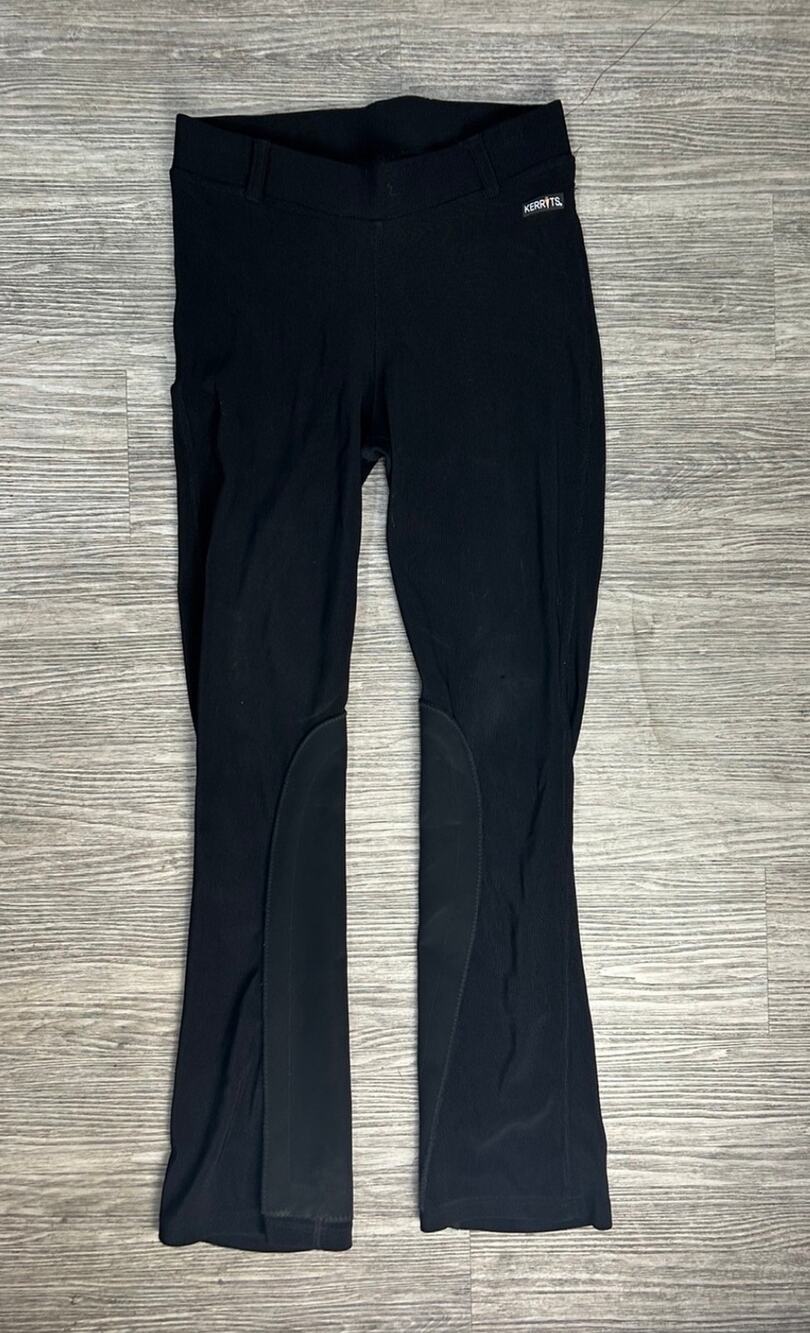 Kerrits Equestrian Riding Pants Tights Black Women’s Medium M Knee Patch